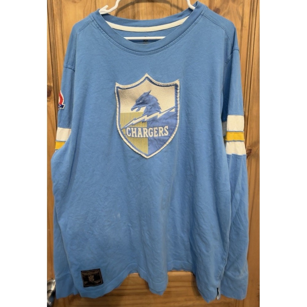 Reebok San Diego Chargers 2XL Long Sleeve Shirt AFL 50th Anniversary NFL